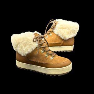 NEW!! Koolaburra by UGG Tynlee Suede Lace-Up Boots Woman's Size 7